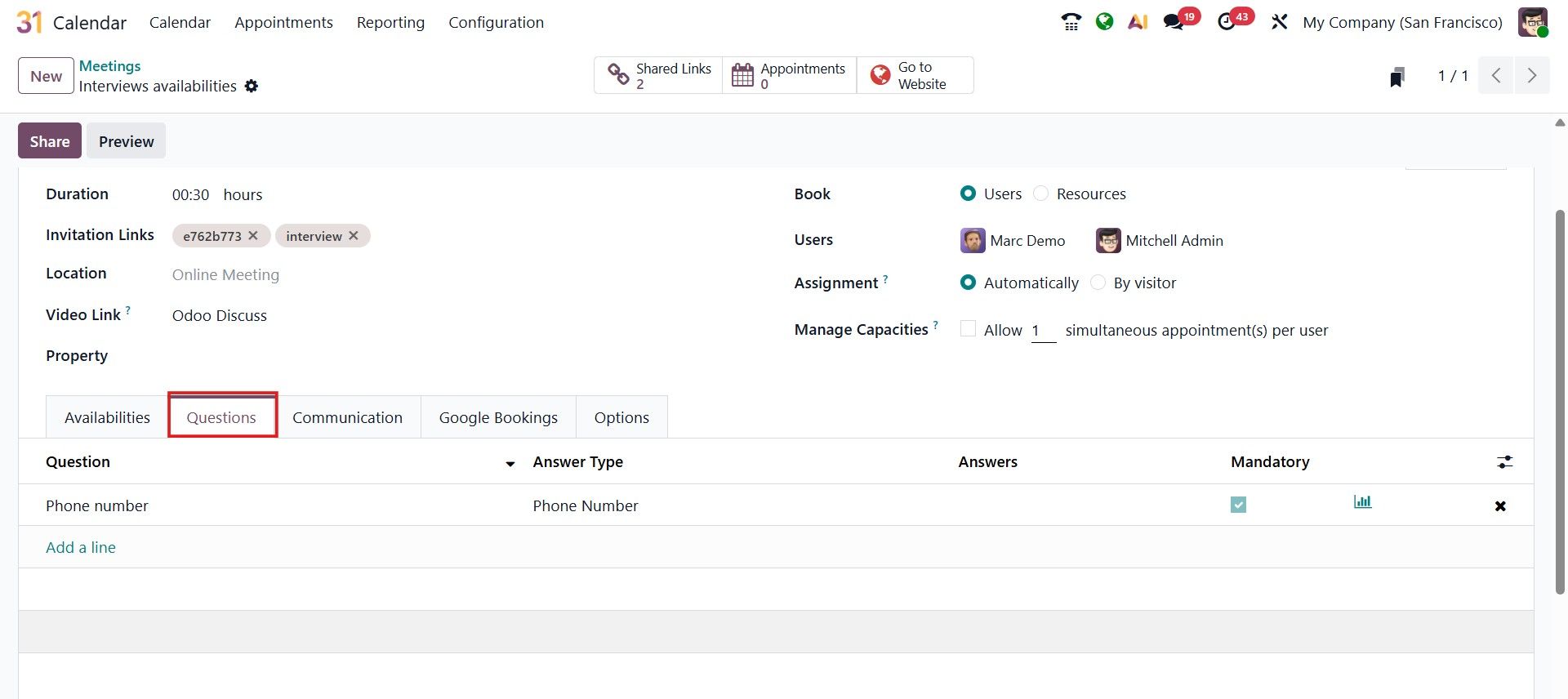 Odoo 19 Project