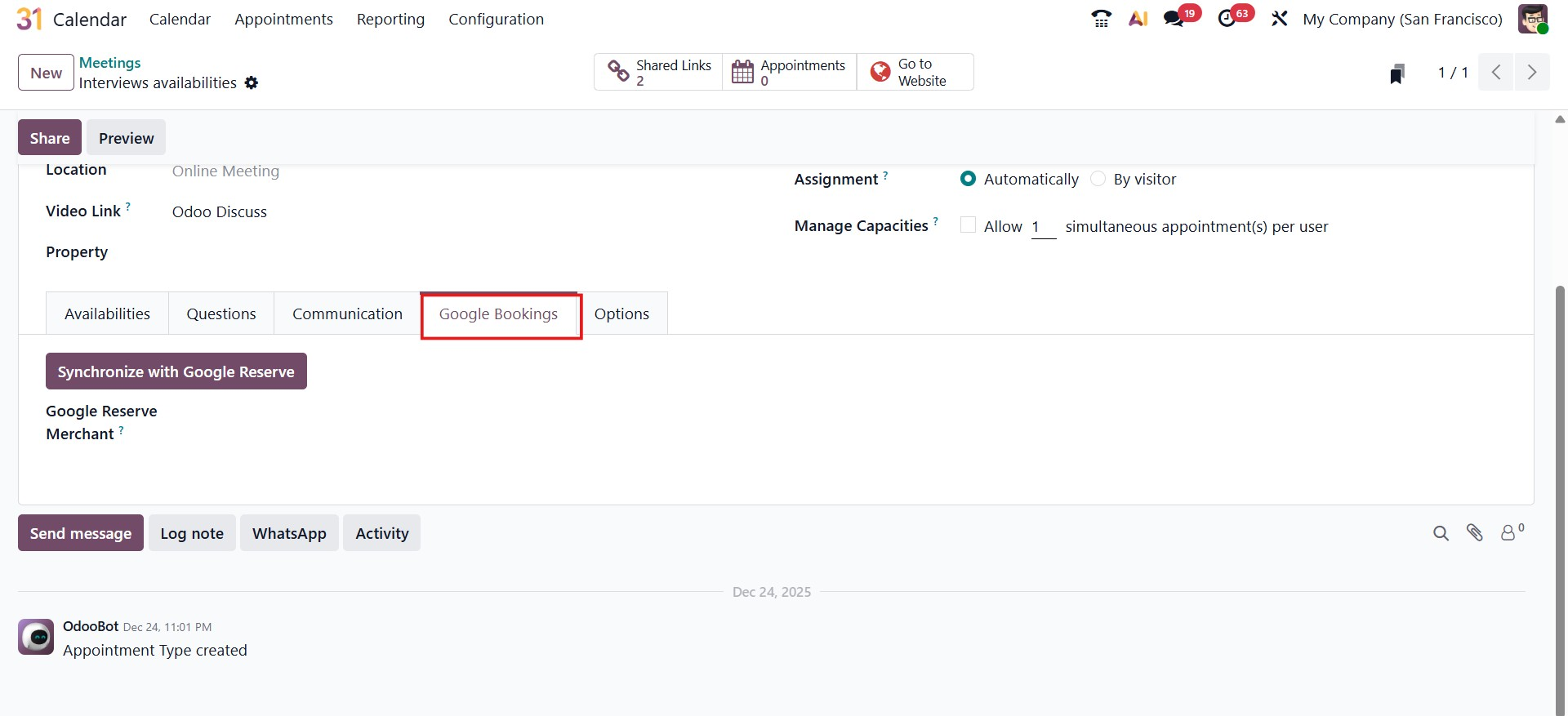 Odoo 19 Project