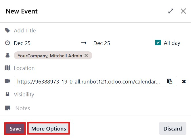 Odoo 19 Project