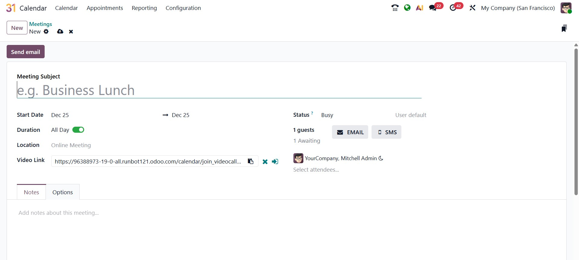 Odoo 19 Project