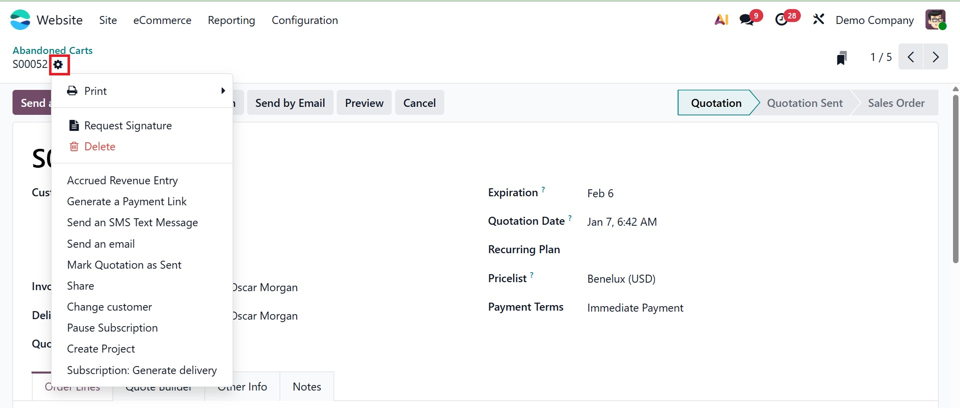 Odoo 19 Project