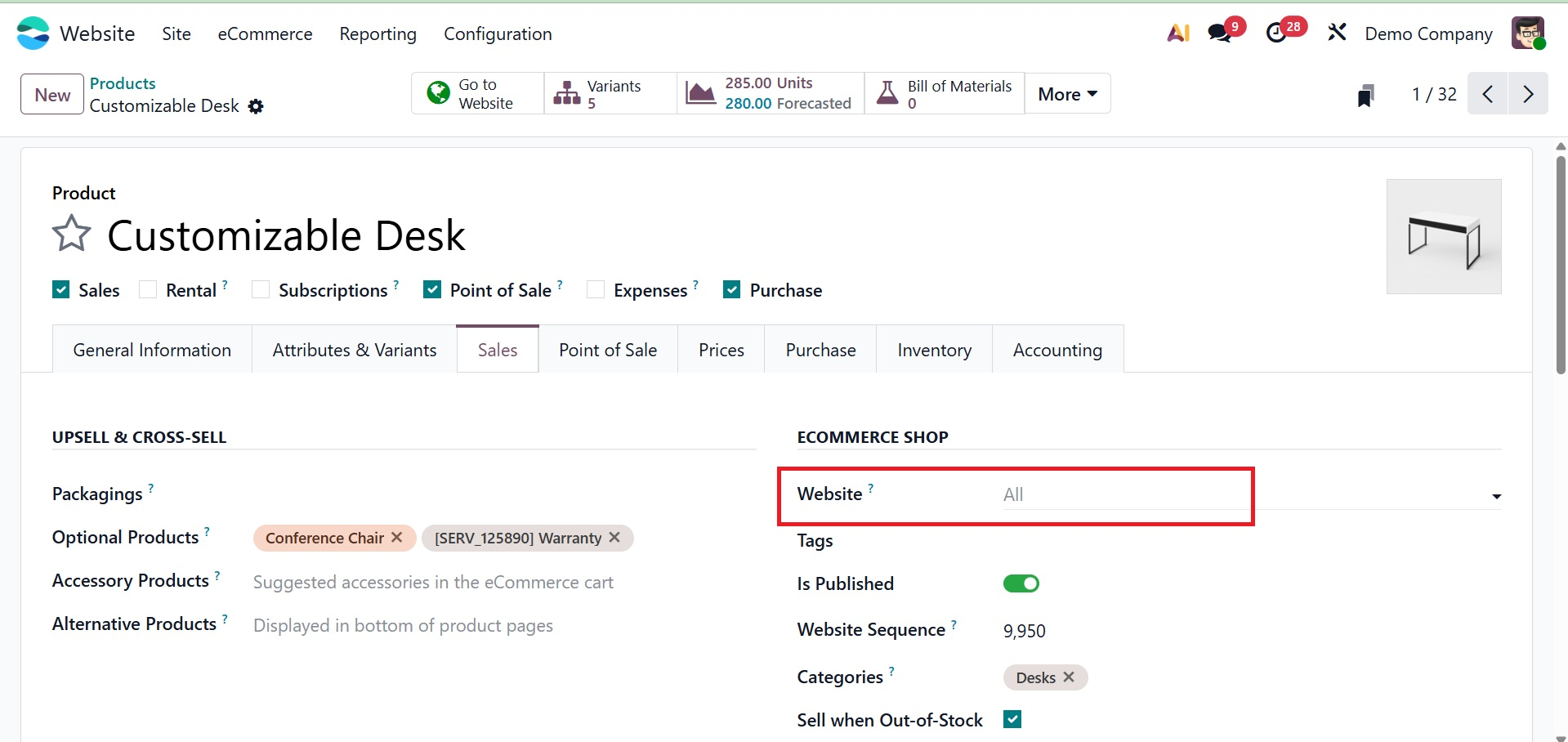 Odoo 19 Project