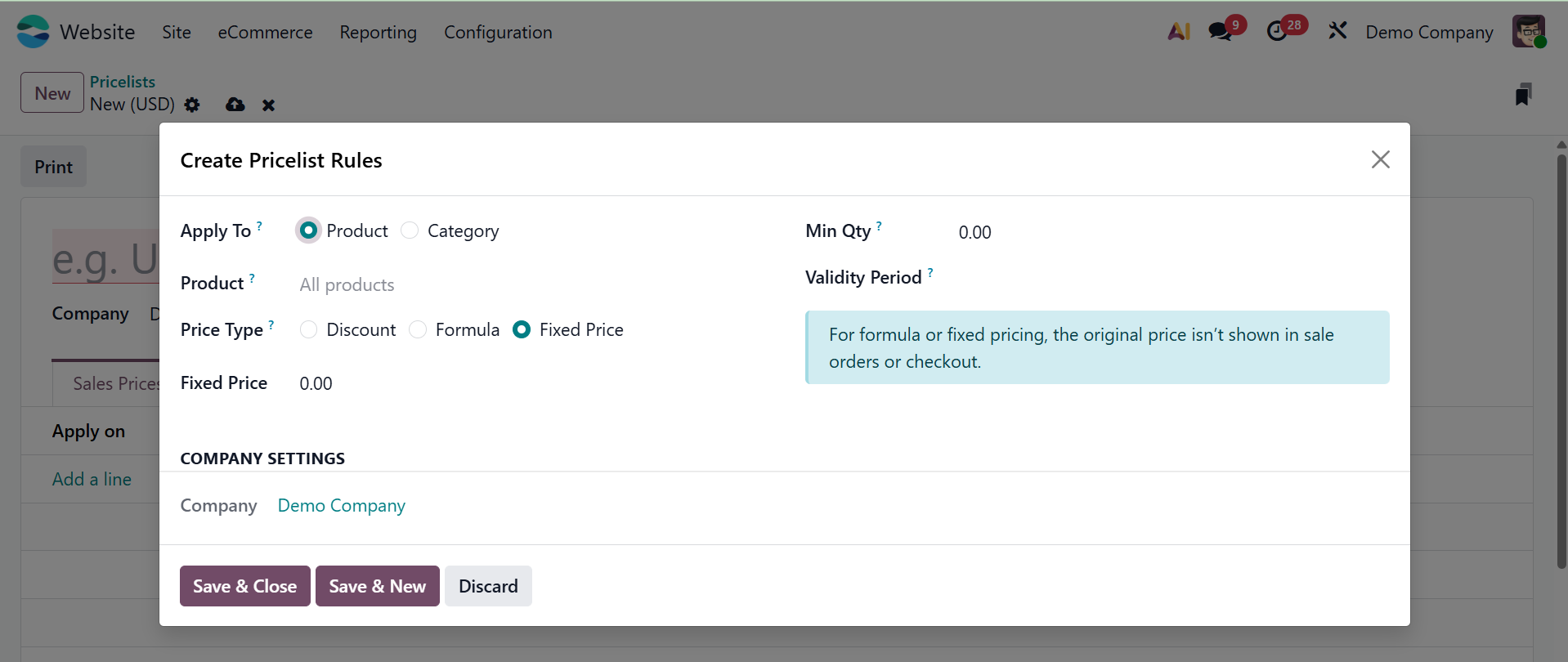 Odoo 19 Project