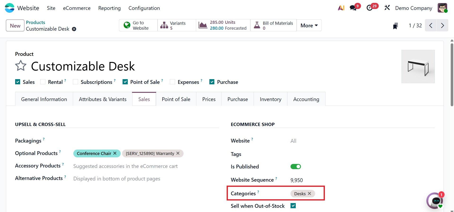 Odoo 19 Project
