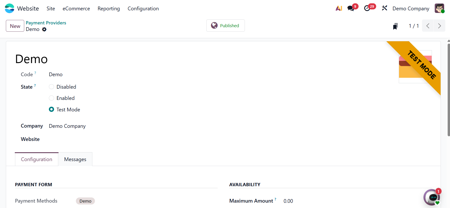 Odoo 19 Project