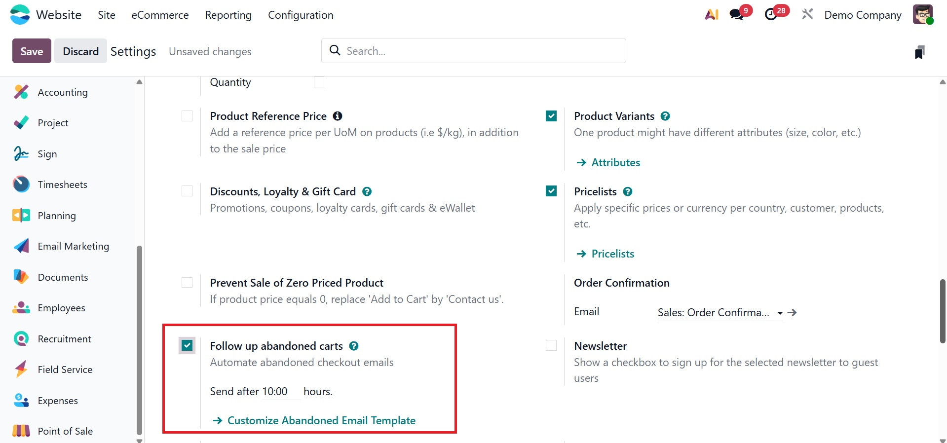 Odoo 19 Project