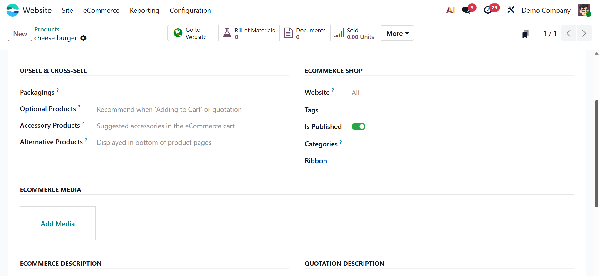 Odoo 19 Project