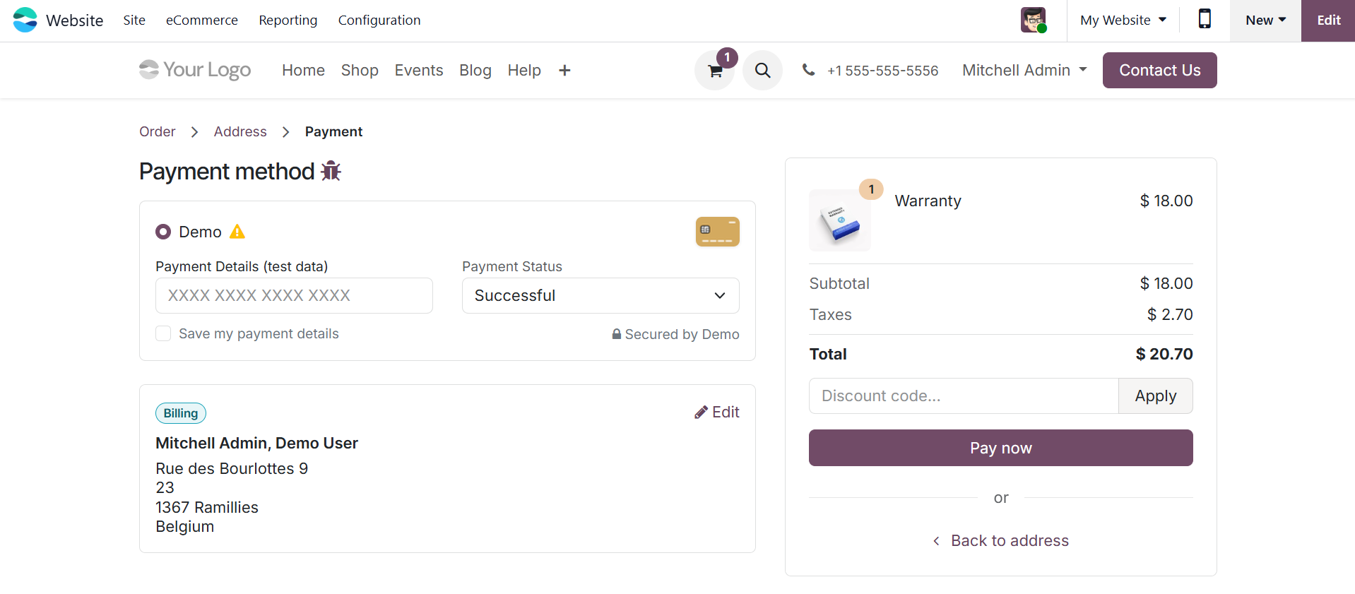 Odoo 19 Project