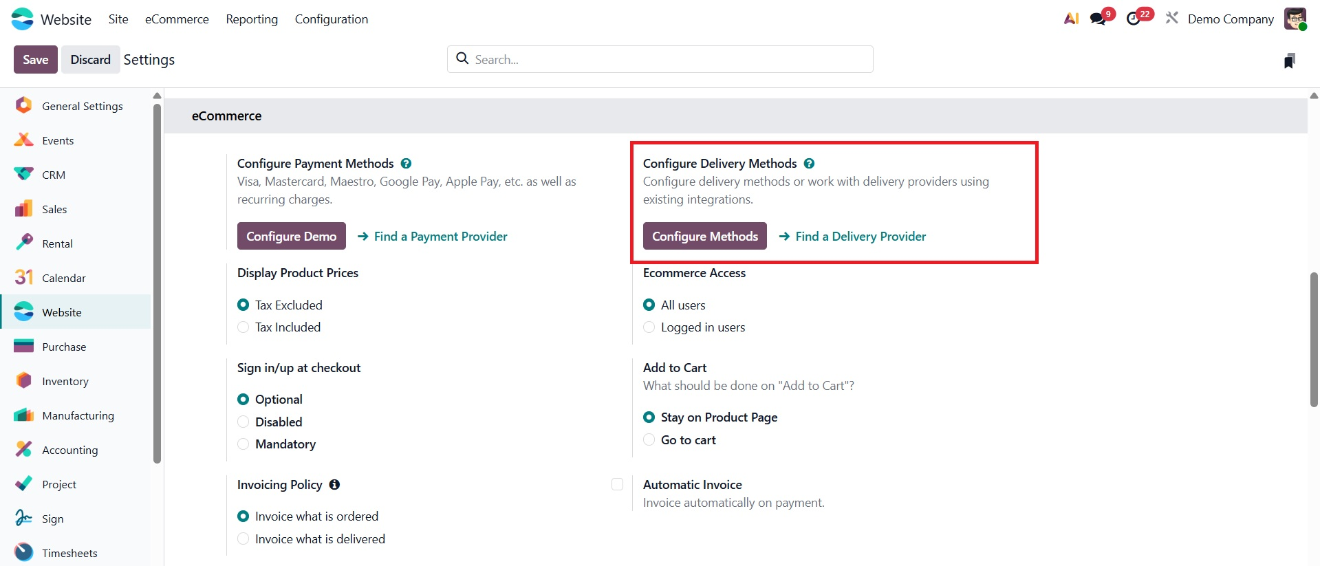 Odoo 19 Project