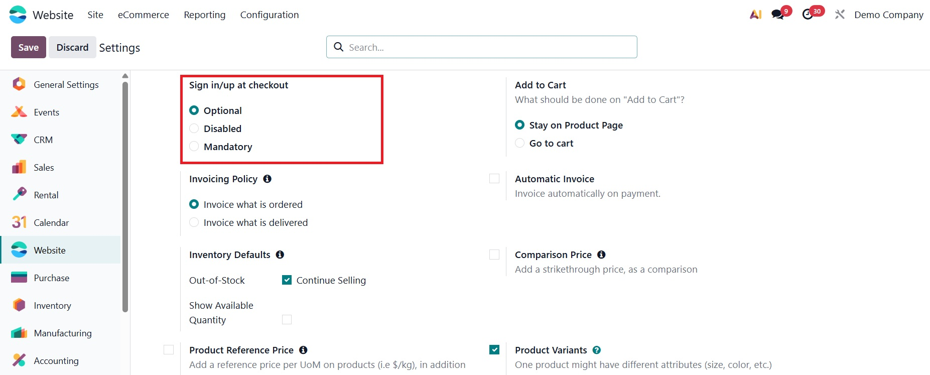 Odoo 19 Project