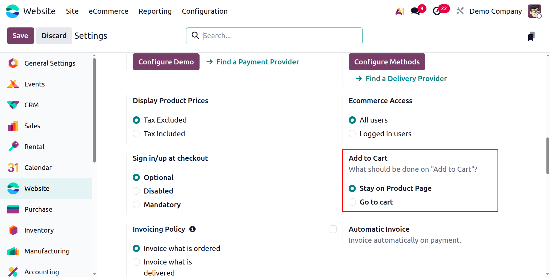 Odoo 19 Project