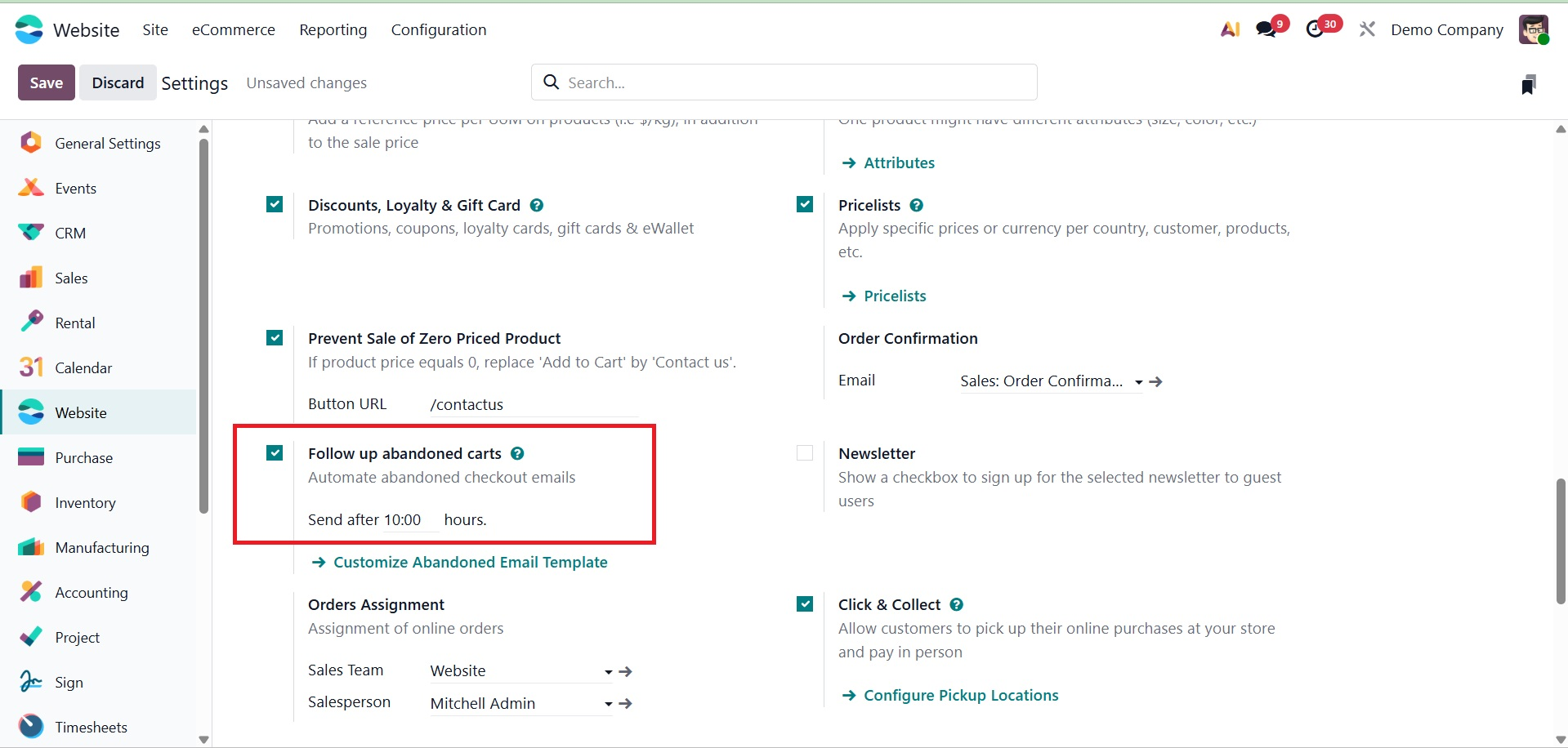 Odoo 19 Project