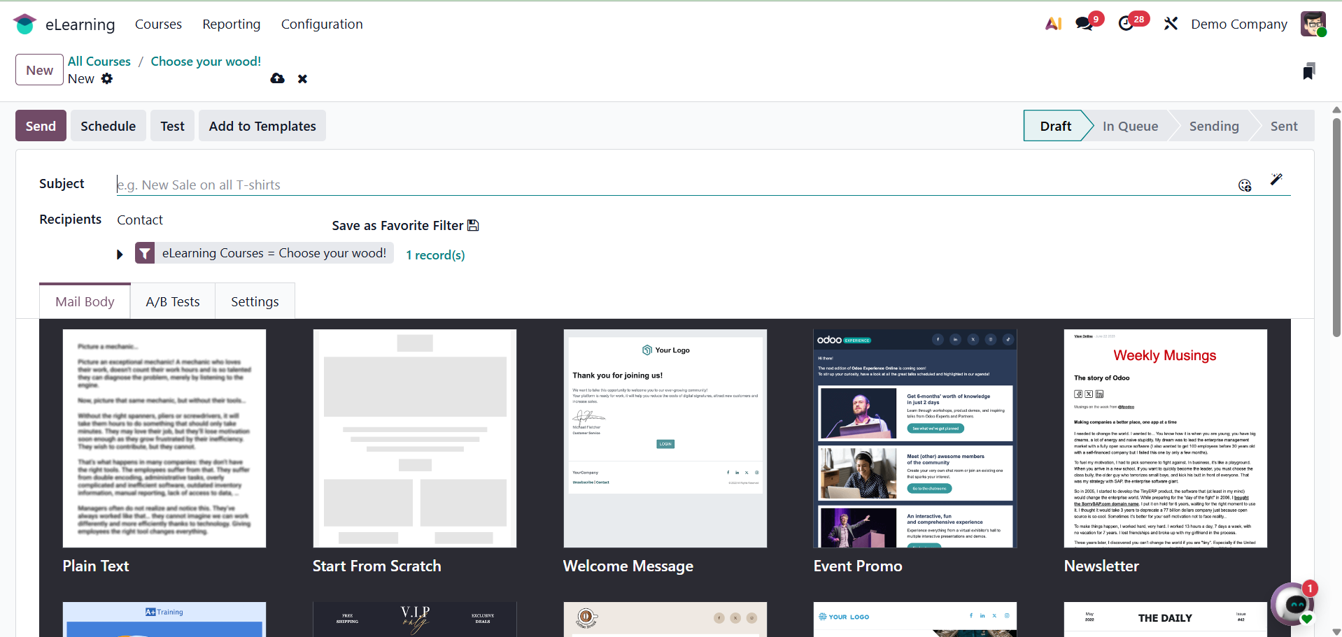 Odoo 19 Project