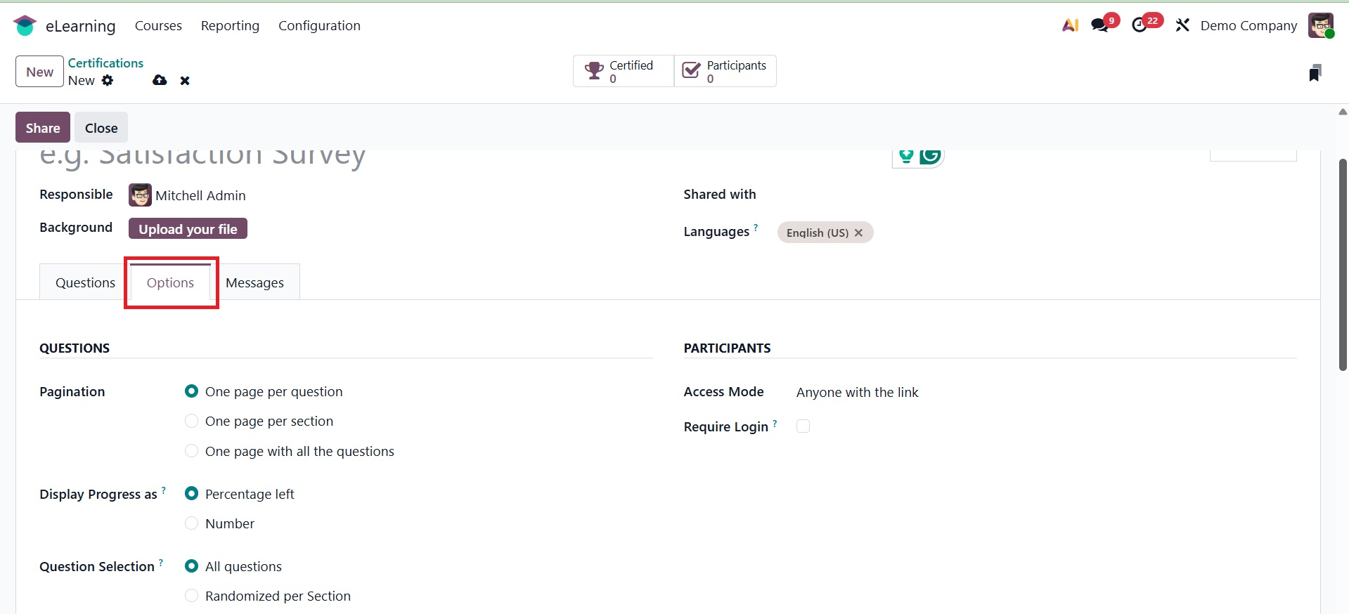 Odoo 19 Project