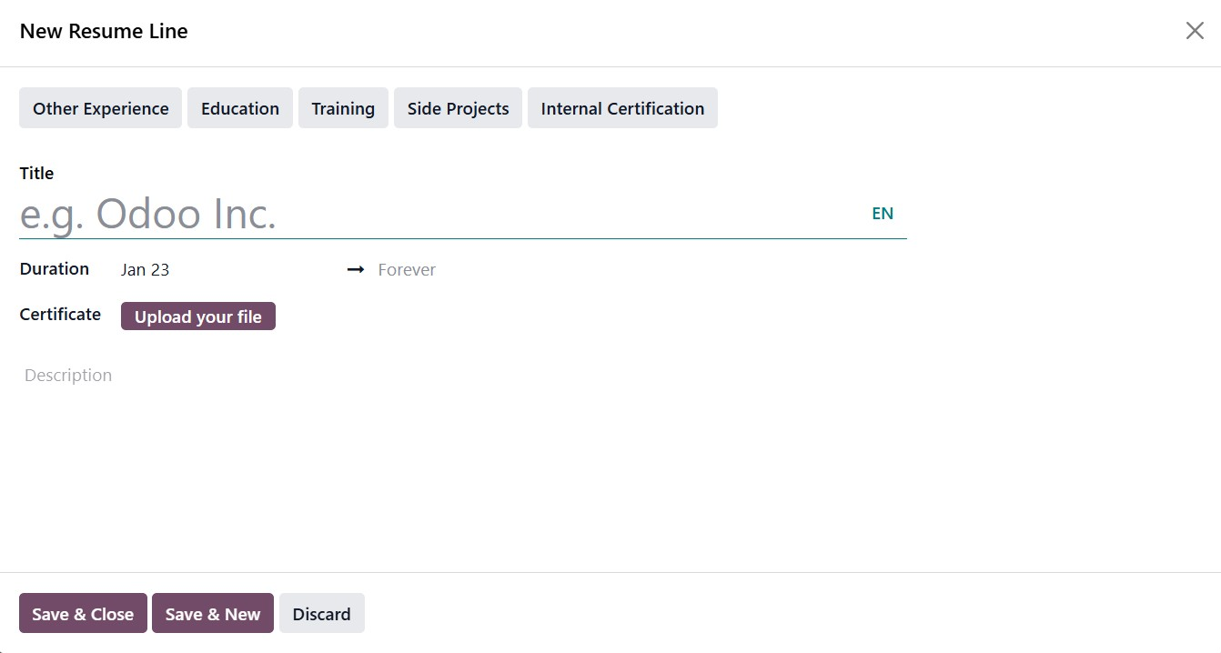 Odoo 19 Project