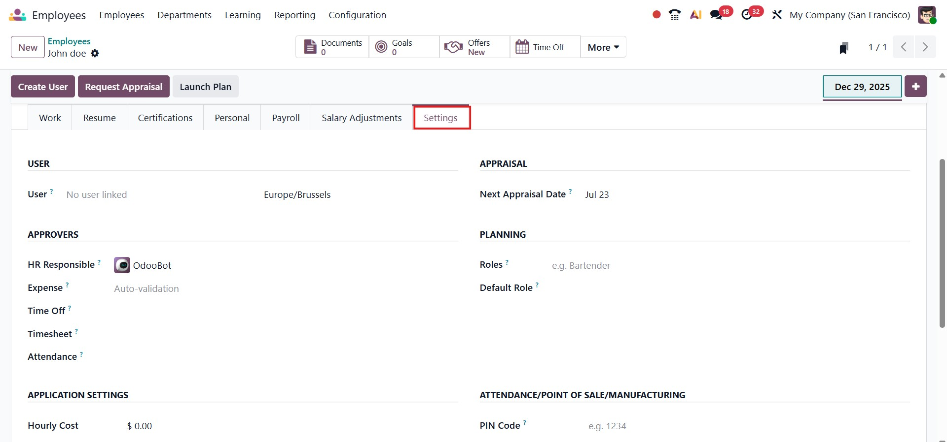 Odoo 19 Project