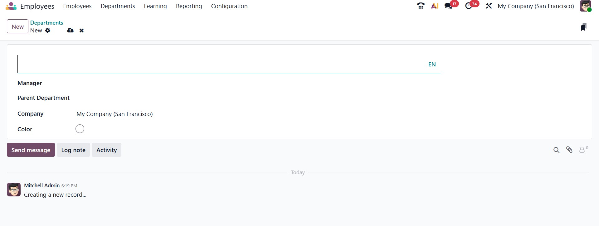 Odoo 19 Project