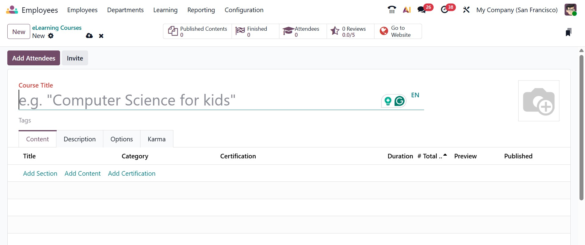Odoo 19 Project