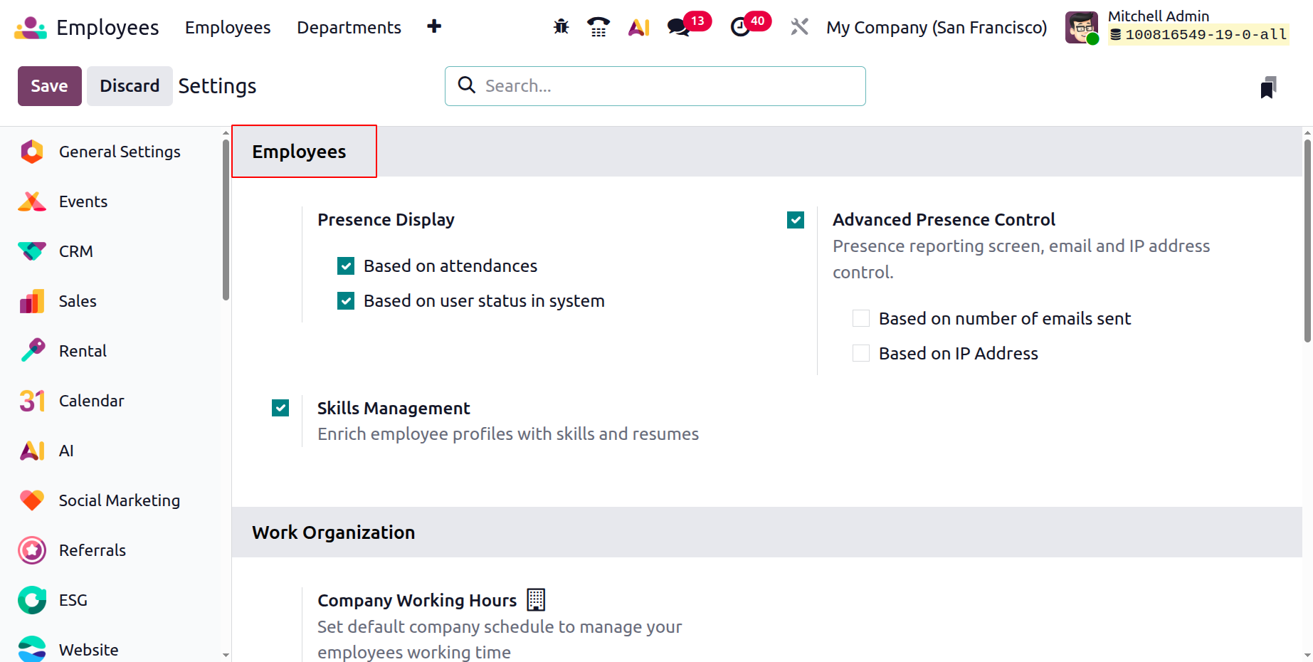 Odoo 19 Project