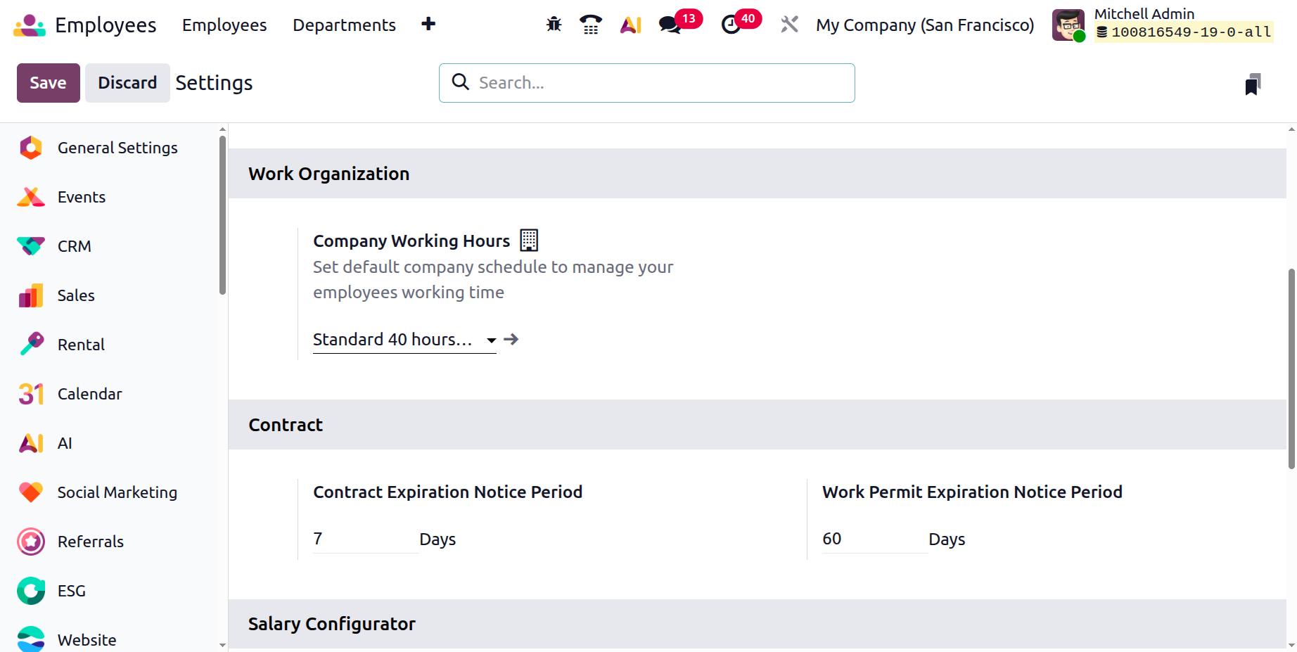 Odoo 19 Project