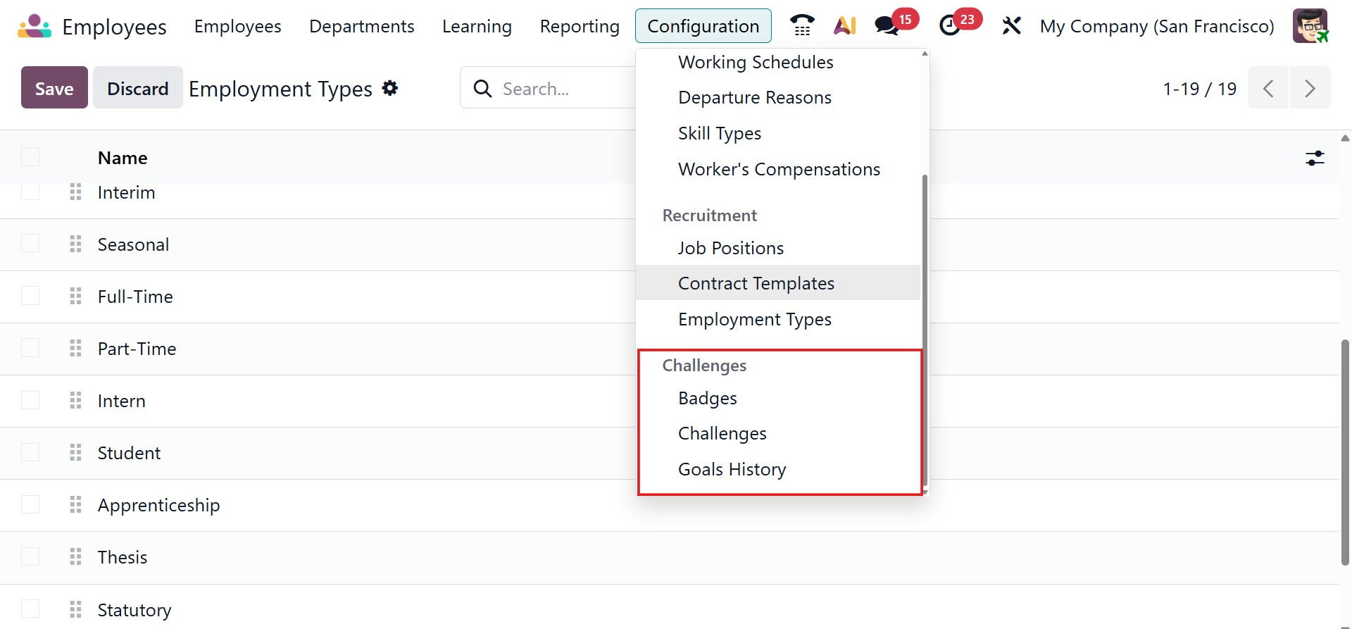 Odoo 19 Project