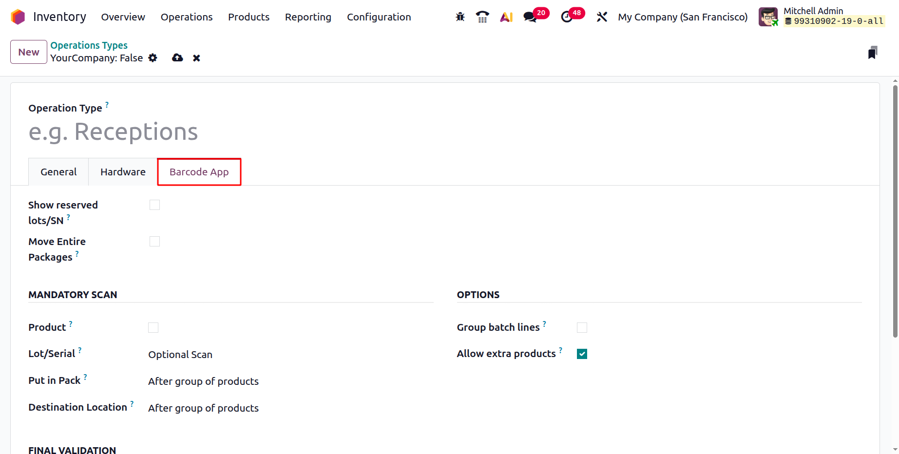 Odoo 19 Project