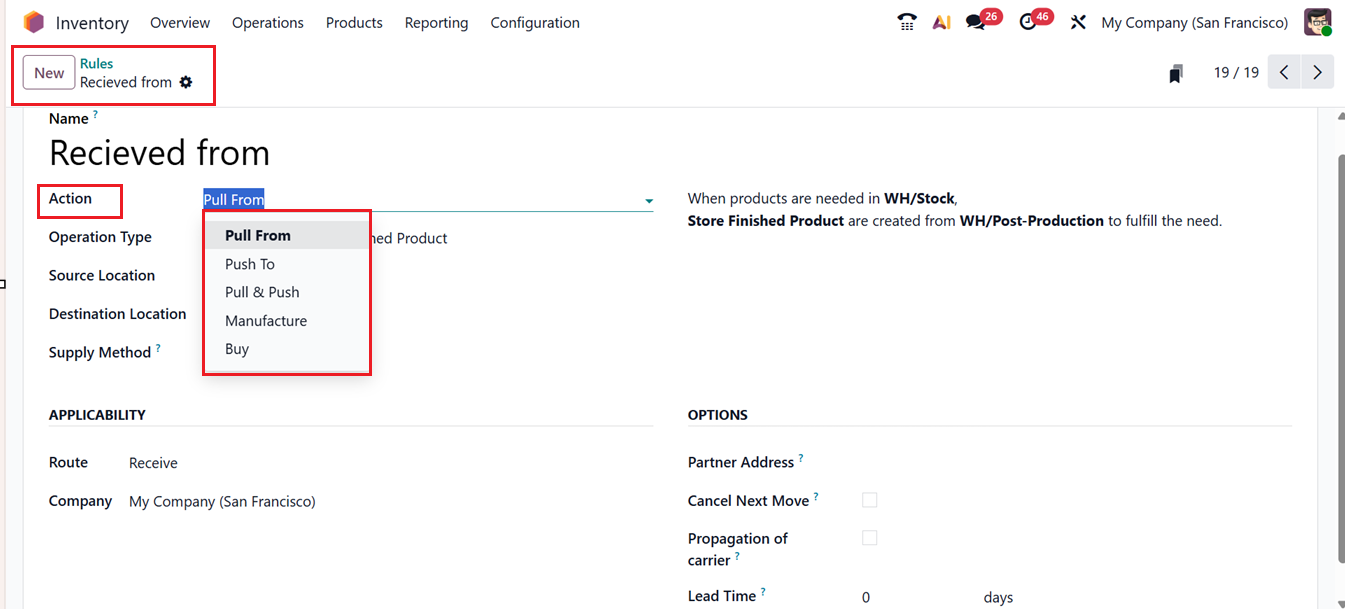 Odoo 19 Project