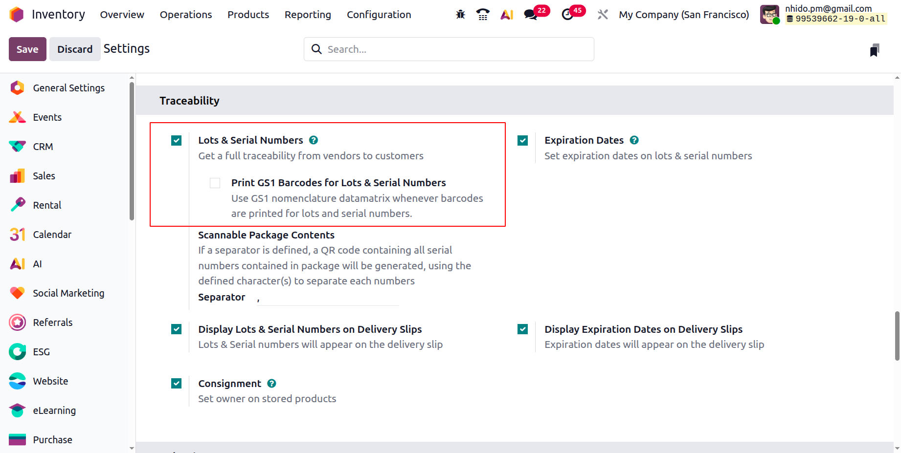 Odoo 19 Project