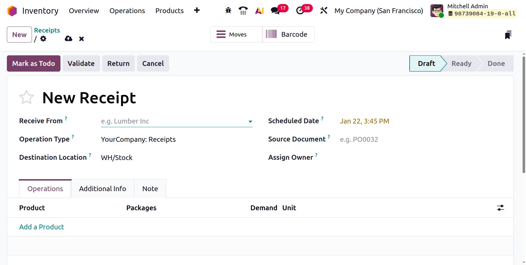 Odoo 19 Project