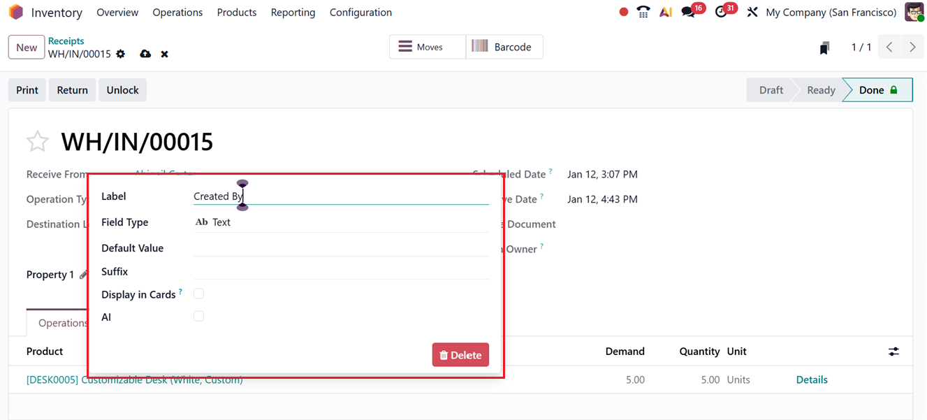 Odoo 19 Project
