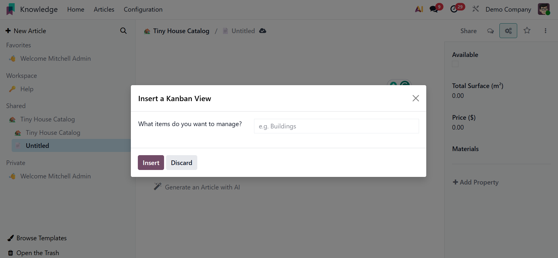 Odoo 19 Project