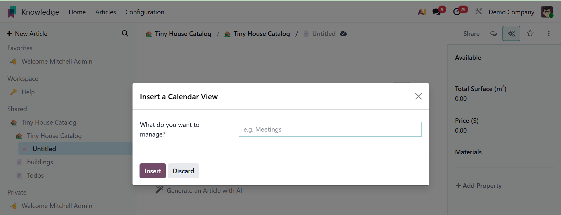 Odoo 19 Project
