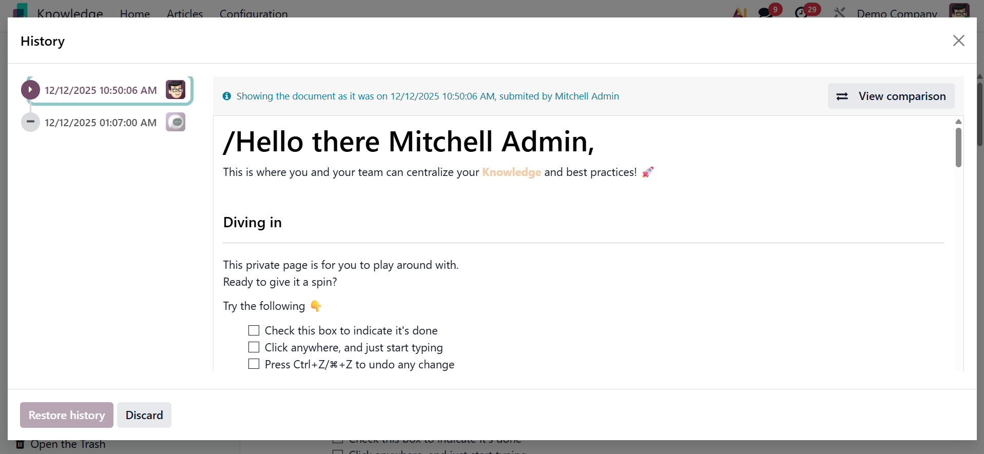 Odoo 19 Project