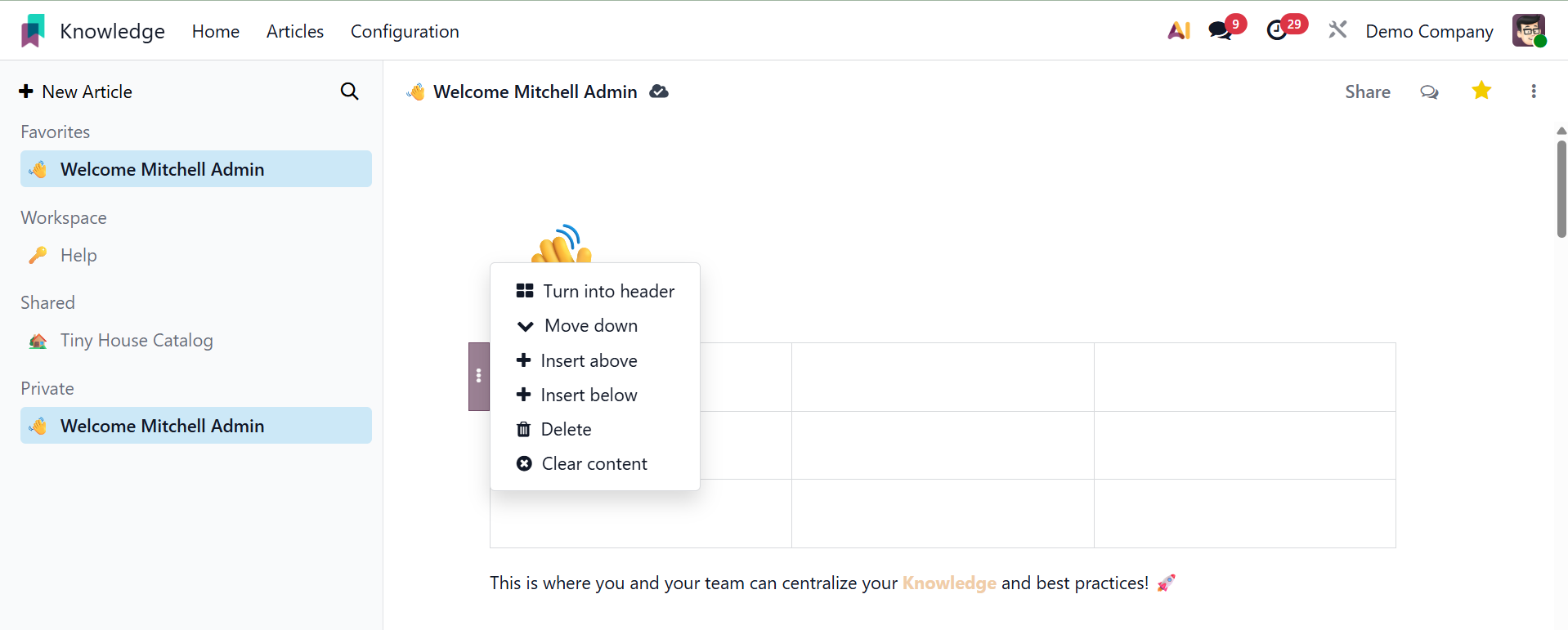 Odoo 19 Project