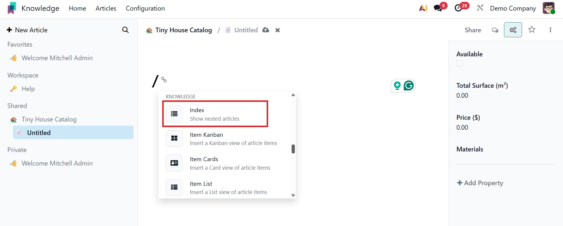 Odoo 19 Project