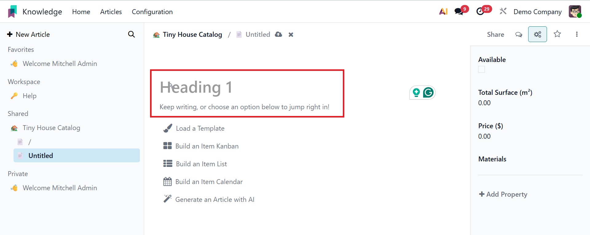 Odoo 19 Project