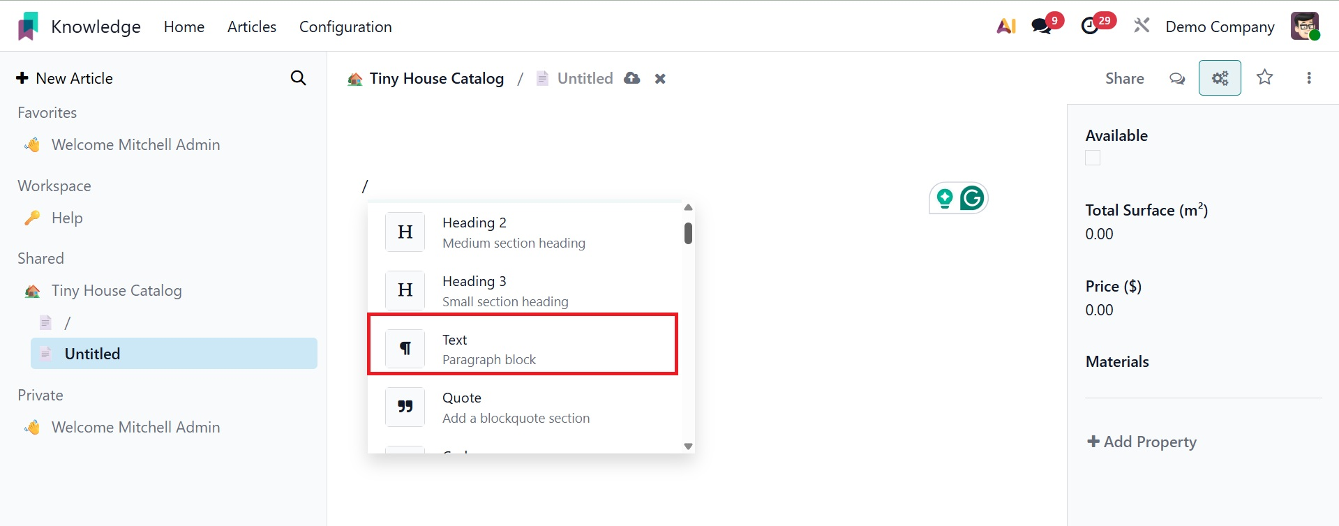 Odoo 19 Project