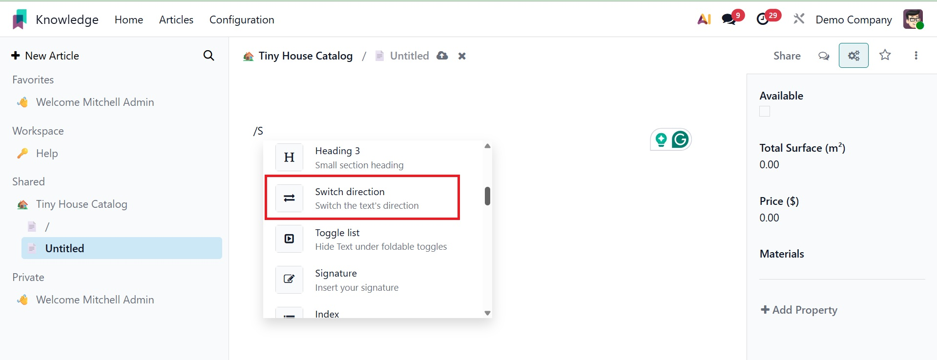 Odoo 19 Project