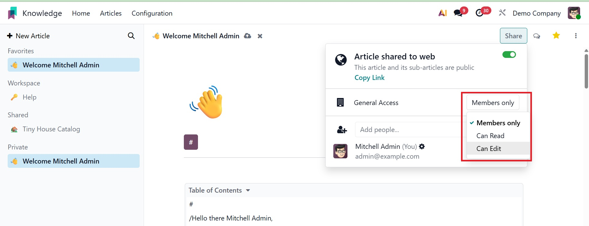 Odoo 19 Project