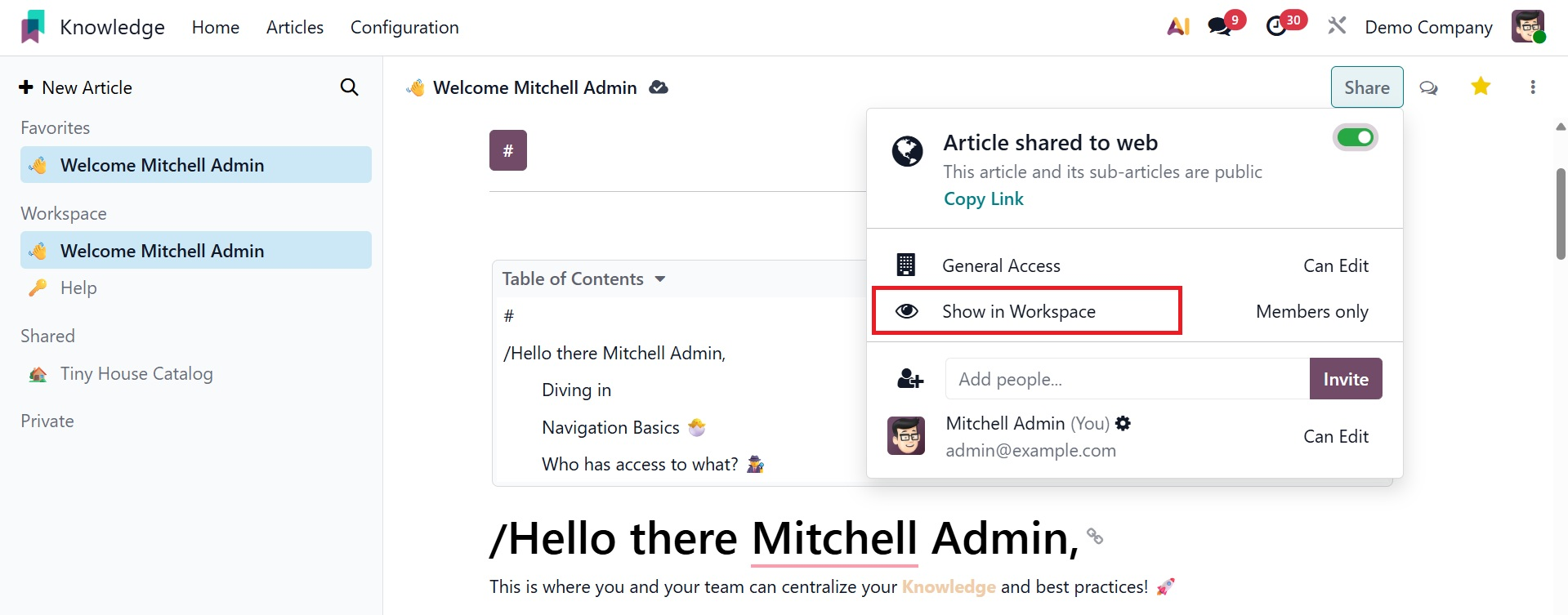 Odoo 19 Project