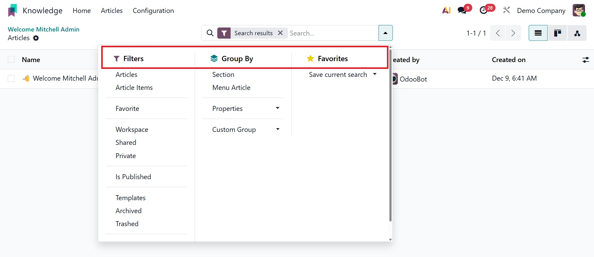 Odoo 19 Project