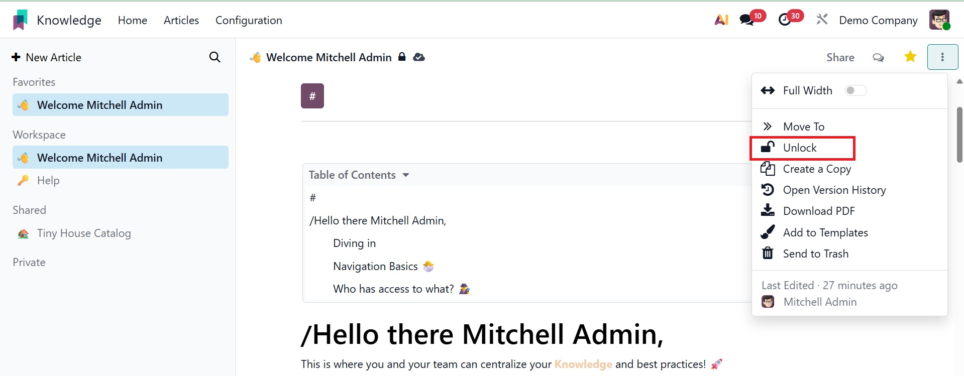 Odoo 19 Project
