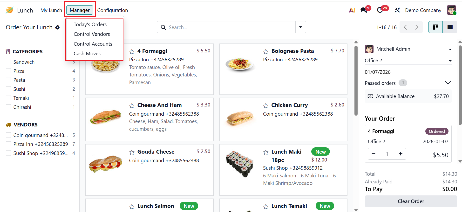 Odoo 19 Project