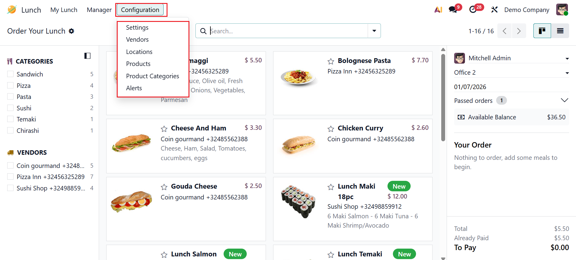 Odoo 19 Project