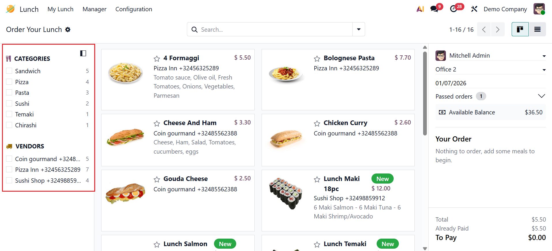 Odoo 19 Project