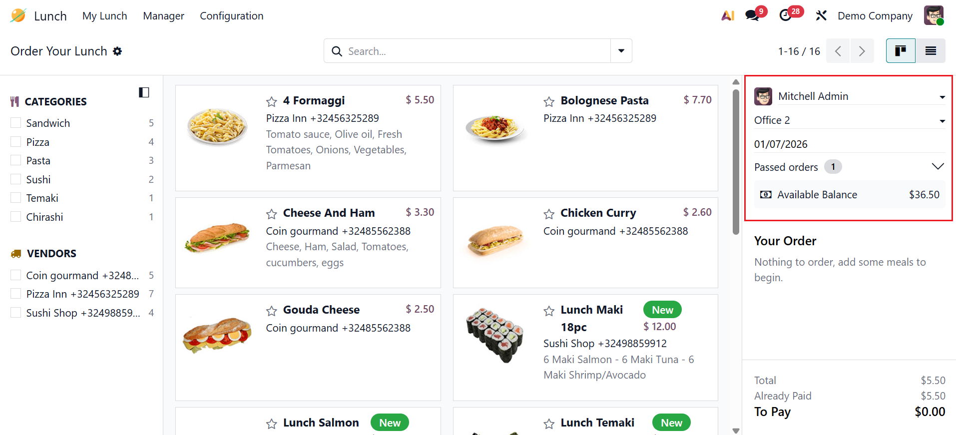 Odoo 19 Project