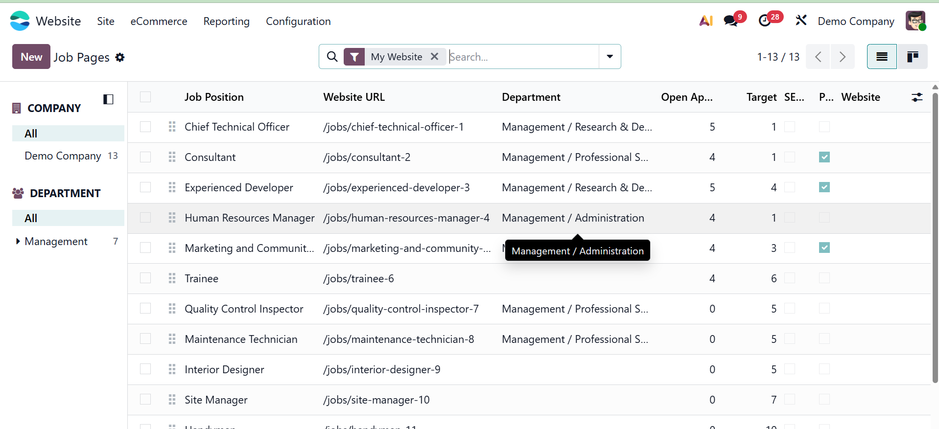 Odoo 19 Project
