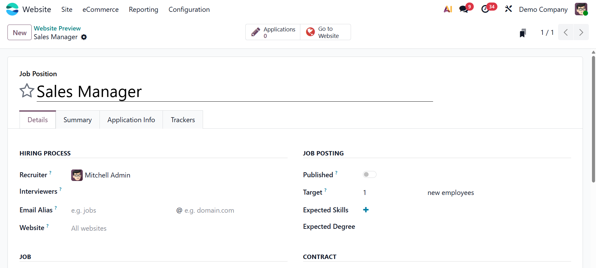 Odoo 19 Project