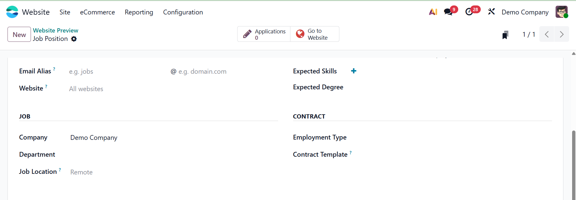 Odoo 19 Project
