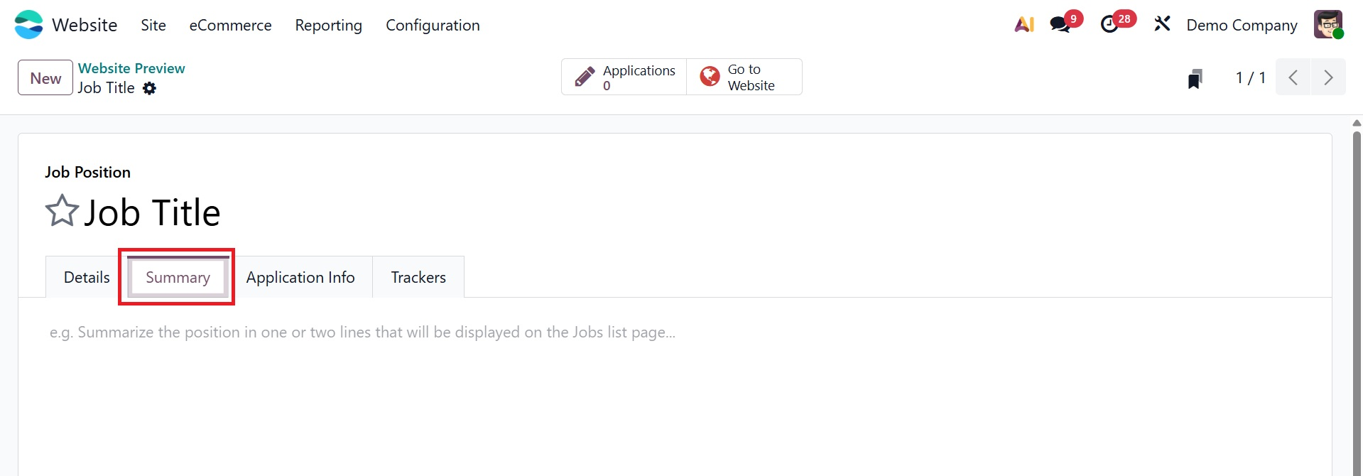 Odoo 19 Project